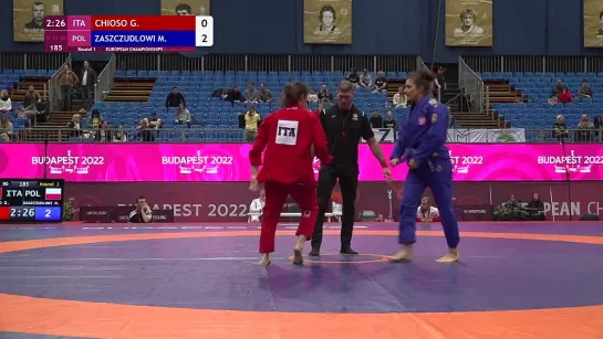 Round 1 W GI - 90 kg_ G. CHIOSO (ITA) v. M. ZASZCZUDLOWI (POL) (720p)