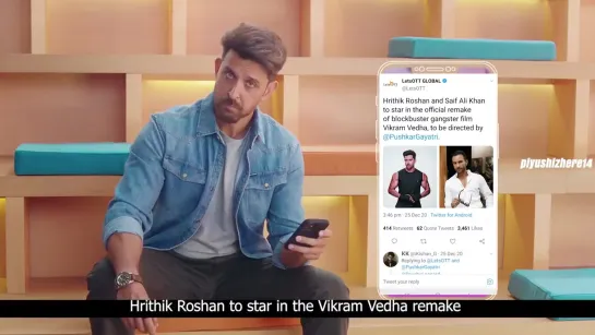 ЭКСКЛЮЗИВНО: @iHrithik  реагирует на все слухи вокруг его следующих проектов