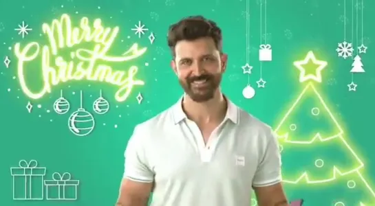 Hrithik is wishing Merry Christmas ️ - Courtesy @IndiaTreeview