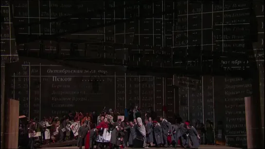 Shostakovich - The Nose - Act III (MetOpera, 26.10.2013) Шостакович Нос Метрополитен Смелков реж. Уильям Кентридж