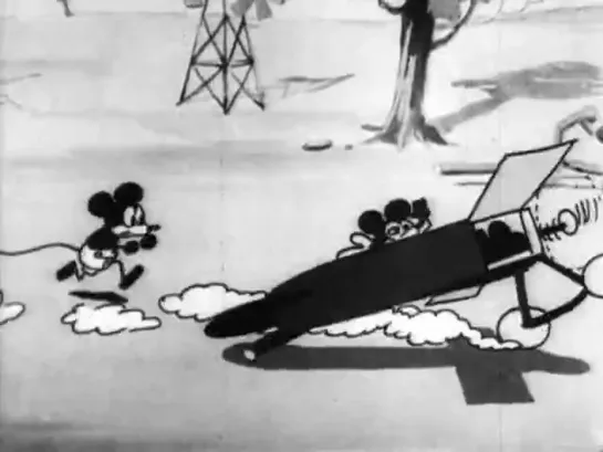 Микки Маус. Безумный самолет (1928) Plane Crazy