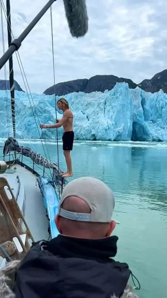 Liam Whaley - Backflip into freezing Alaskan Glacier Water