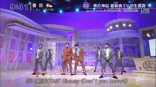 Live performance of the new song PARALLEL PARALLEL for the first time on TV! - - 東方神起 - TVXQ!