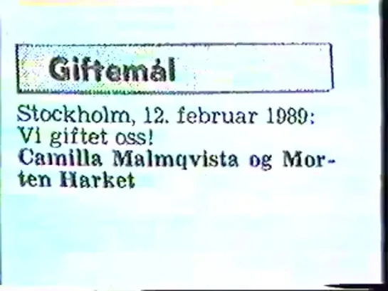 Интервью Мортена и Магне, Norway Frokost TV, 18.02.89