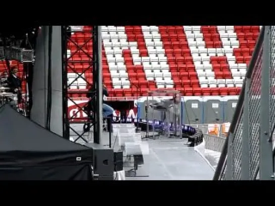 a-ha, soundcheck, Butterfly, Butterfly (The Last Hurrah) 2, Bergen, Norway, Brann Stadium, 28.08.10