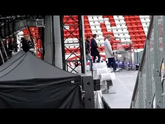 a-ha, soundcheck, Move To Memphis, Bergen, Norway, Brann Stadium, 28.08.10