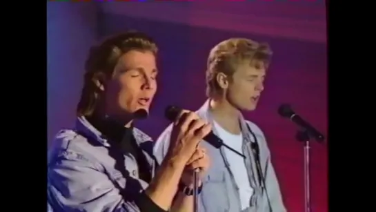 a-ha Crying In The Rain, TV show "Sacrée Soirée", France, Paris, 16.10.90