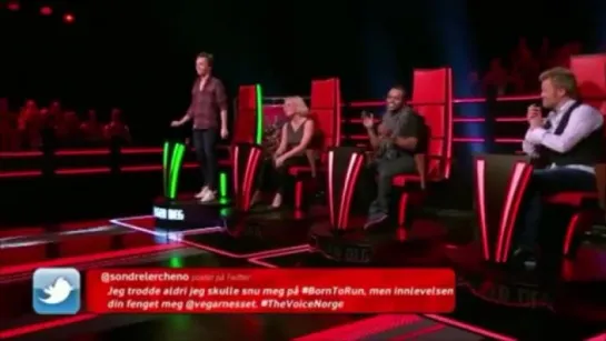 The Voice Norge 2012 - Vegard Leirvik Nesset (37) - Blind Audition - Born To Run