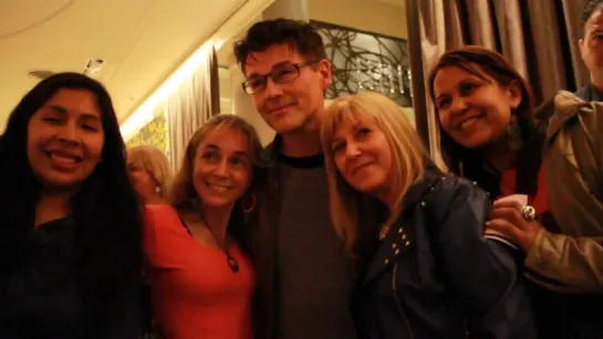 A ha Morket Harket with fans at The Brick Hotel Argentina2015 020