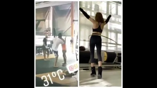 Güne sporla başlamak lazım 👊🏻👊🏻 elçinsangu barışarduç