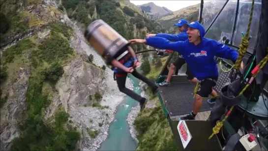 Extreme Bungy Jumping with Cliff Jump Shenanigans!