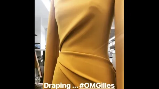 Gilles Mendel - Draping at the studio