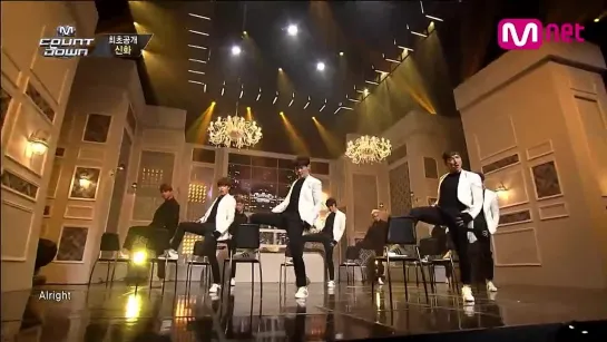 150226 Shinhwa - Alright @ M! Countdown Comeback Stage