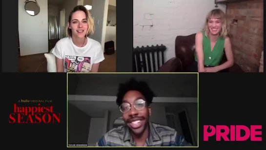 Happiest Season Cast Talks Old Tweets, Lesbian Rom-Coms,  the Memes