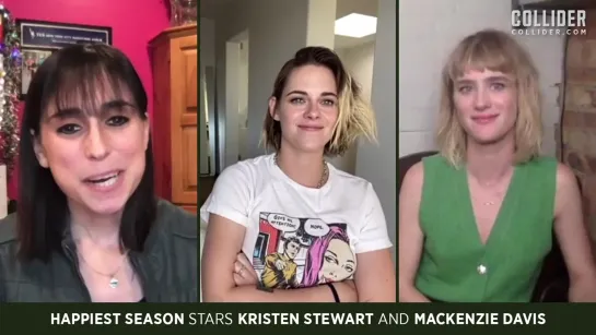 Collider - Happiest Season_ Watch Mackenzie Davis A+ Kristen Stewart Impression