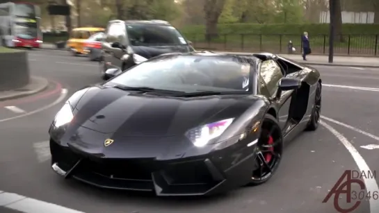 Supercars in London - April 2014 (Gold cars, burnt rubber, custom cars and more) - YouTube