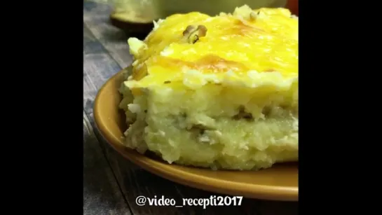 КАРТОФЕЛЬНАЯ ЗАПЕКАНКА С МЯСНЫМ ФАРШЕМ