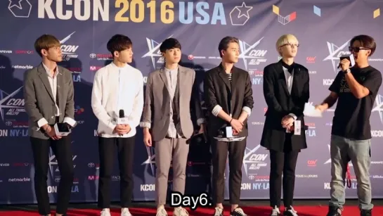 [Разное] 160601 DAY6 @ KCON NY Red Carpet!