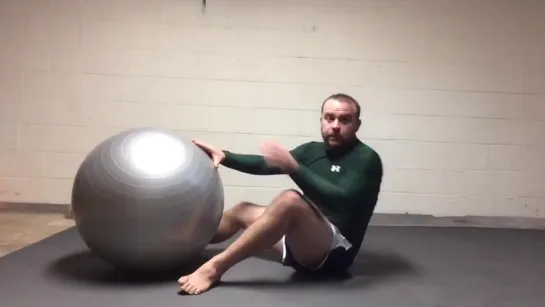 Stability Ball Guard Drill #bjf_drills