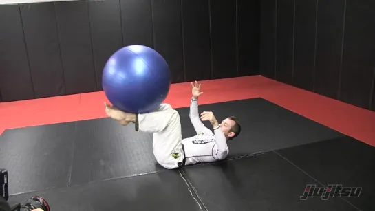 Jeff Glover, Stability Ball Work Bottom  Jiu-Jitsu Magazine, Issue 23 #bjf_drills