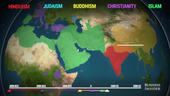 This animated map shows how religion spread across the world.This animated map shows how religion spread across the world.