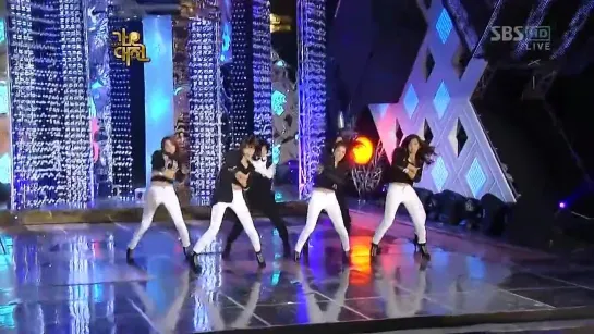 [Выступление - Cover]  SNSD + f(x) - Sorry Sorry (Super Junior)  (2009.12.29 - Gayo Festival)