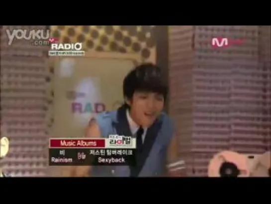 100611 Mnet Radio - Woohyun dance to Rain - Hip Song