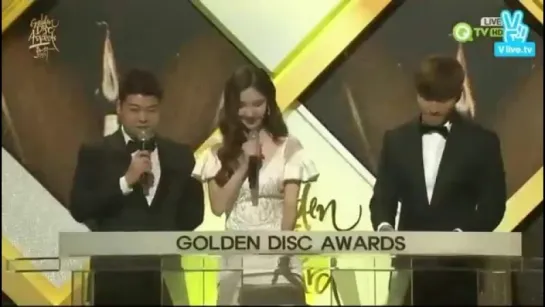 [CLIP] Taeyeon, Kyuhyun - Digital Single Bonsang (30th Golden Disc Awards / 160120)