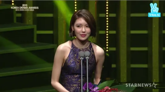 [CLIP]Choi Sooyoung - Female Excellence Awards (2015 Korea Drama Awards/151009)