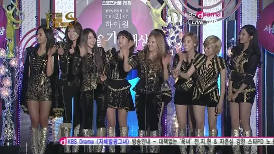 [AWARDS] SNSD -  Seoul Music Awards (2012.01.19)