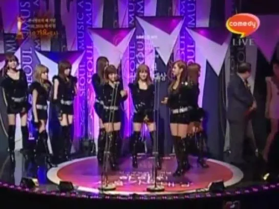 SNSD Bonsang (3rd-win) Top 10 @ Seoul Music Awards 3-5 Jan20.2011 GIRLS' GENERATION Live