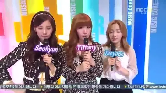 [MC] Seohyun, Tiffany & TaeYeon (Music Core/201.04.14)