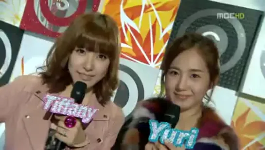 Tiffany & Yuri(SNSD)'s MC-ing Cuts(Oct 31, 2009)