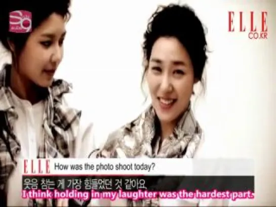 Making of Elle Photoshoot - SNSD [03.31.10] (eng)