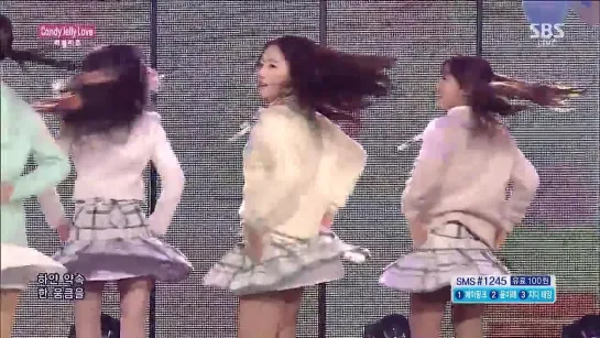 141228 Lovelyz - Candy Jelly Love @ SBS Inkigayo