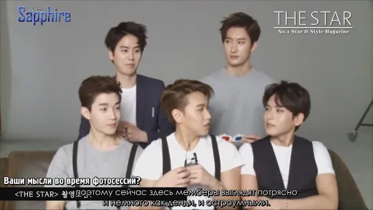 [Sapphire SubTeam] 140522 Интервью SJ- M для THE STAR (рус.саб)