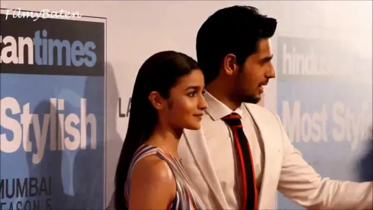 Sid and Alia HT Most Stylish Awards 2016 red carpet