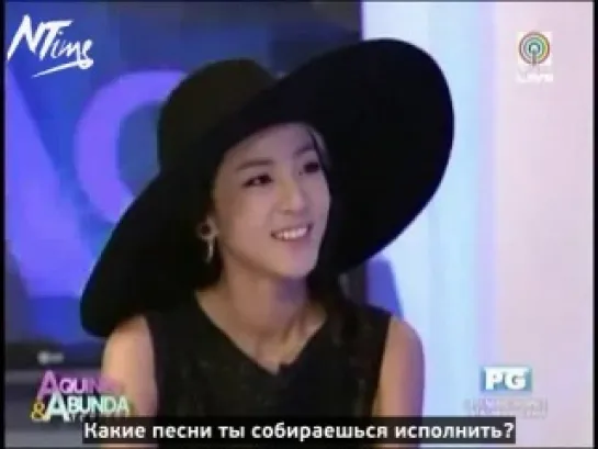 [ТВ-ШОУ] 140514 Дара на шоу Aquino & Abunda Tonight (русс. саб)