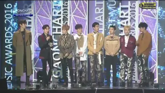 [VIDEO] 170222 EXO @ 6th Gaon Chart K-Pop Awards - Artist of the Year (Album) - 3rd quarter