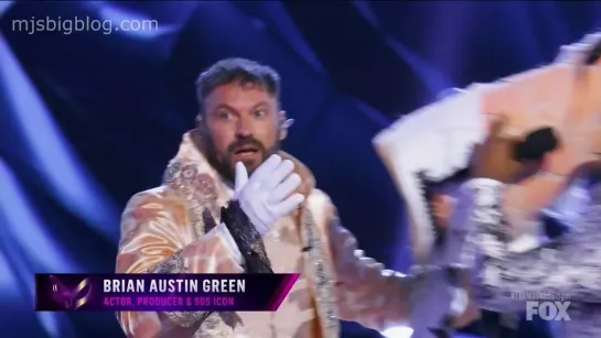 The Masked Singer season 4 - Brian Austin Green is revealed as The Giraffe