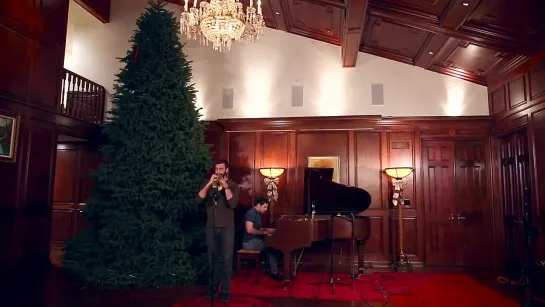 Playing O Christmas Tree Under a 16 Foot Christmas Tree - ft. Mike Cottone