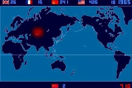 Испытание ядерного оружия с 1945 по 1998 гг.