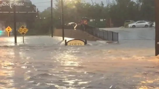 Flooding around Columbia, July 23, 2017