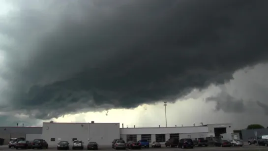 Tornadic Storm Structure over Kokomo, Indiana. July 23, 2017.