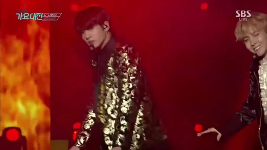 Blood Sweat  Tears Fire - BTS @ 2016 SBS Gayo Daejun