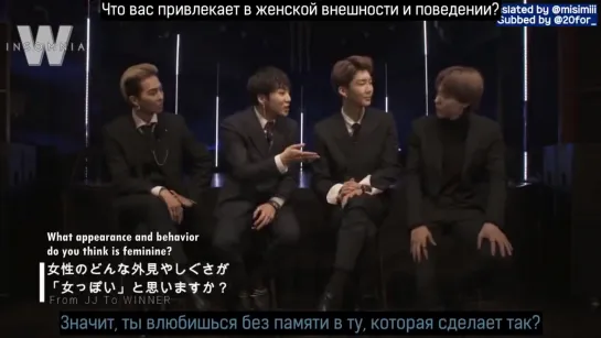 [RUS.SUB] WINNER - JJ Interview