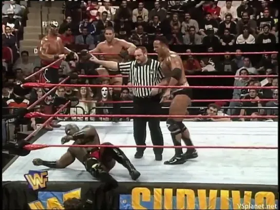 Ken Shamrock, Ahmed Johnson, Road Warriors vs Nation of Domination - WWF Survivo