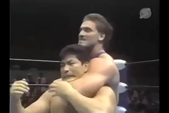 1989.10.01 - Kenta Kobashi-Joe Malenko vs. Dan Kroffat-Ken Shamrock AJPW