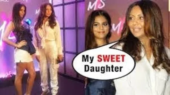 Shahrukh Khans Gorgeous Daughter Suhana With Mom Gauri At Shweta Bachchan MxS L