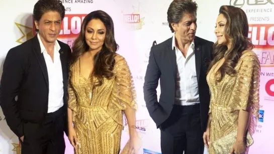 Shahrukh & Gauri Khan looking HOT at the Hello Awards Nite | SpotboyE